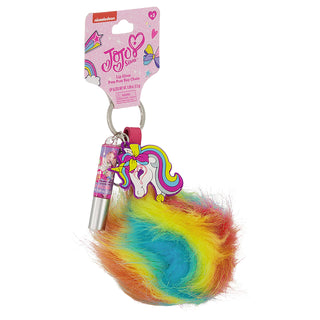 JoJo Siwa Unicorn Rainbow Pom Lip Gloss Keychain