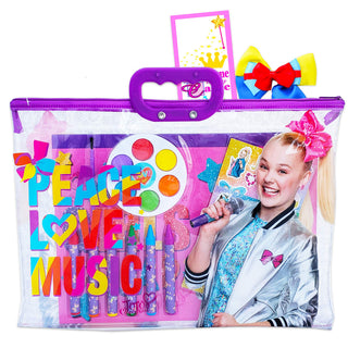 JoJo Siwa Coloring Book and Activity Super Set for Kids Toddlers ~ Painting and Coloring Book with Paint, Brush, Stickers, and Tote Bag (JoJo Siwa Party Supplies Bundle)