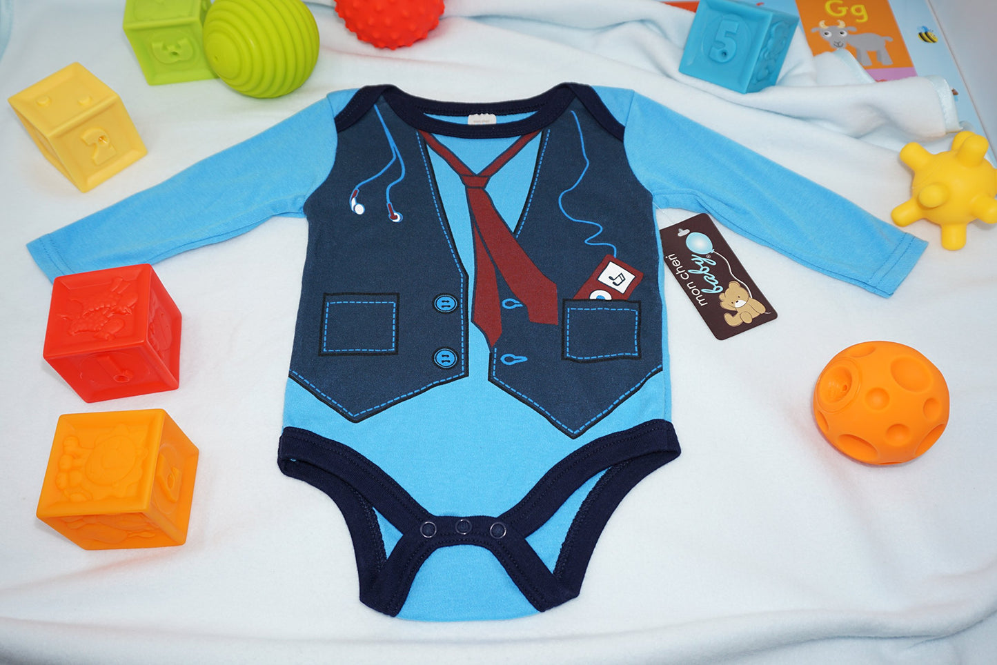 Mon Cheri Baby Ipod Baby Long Sleeve Funny Baby Boy Girl Unisex Infant One Piece Funny Bodysuits.