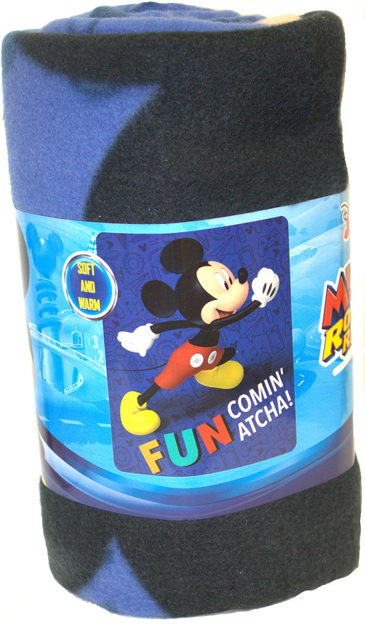 Mickey Mouse & The Roadster Racers "Fun Comin’ Atcha" Character Fleece Blanket, 50 x 60-inches