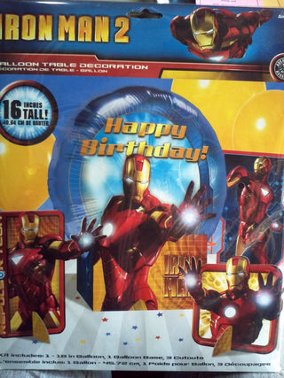 Iron Man '2' Mylar Balloon Table Decoration Kit (4pc) by Party Supplies