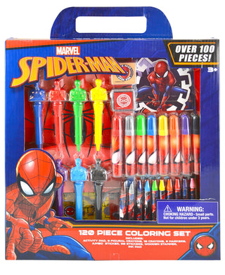 Karacter Corner Marvel Spiderman 100pc Coloring Set in Box